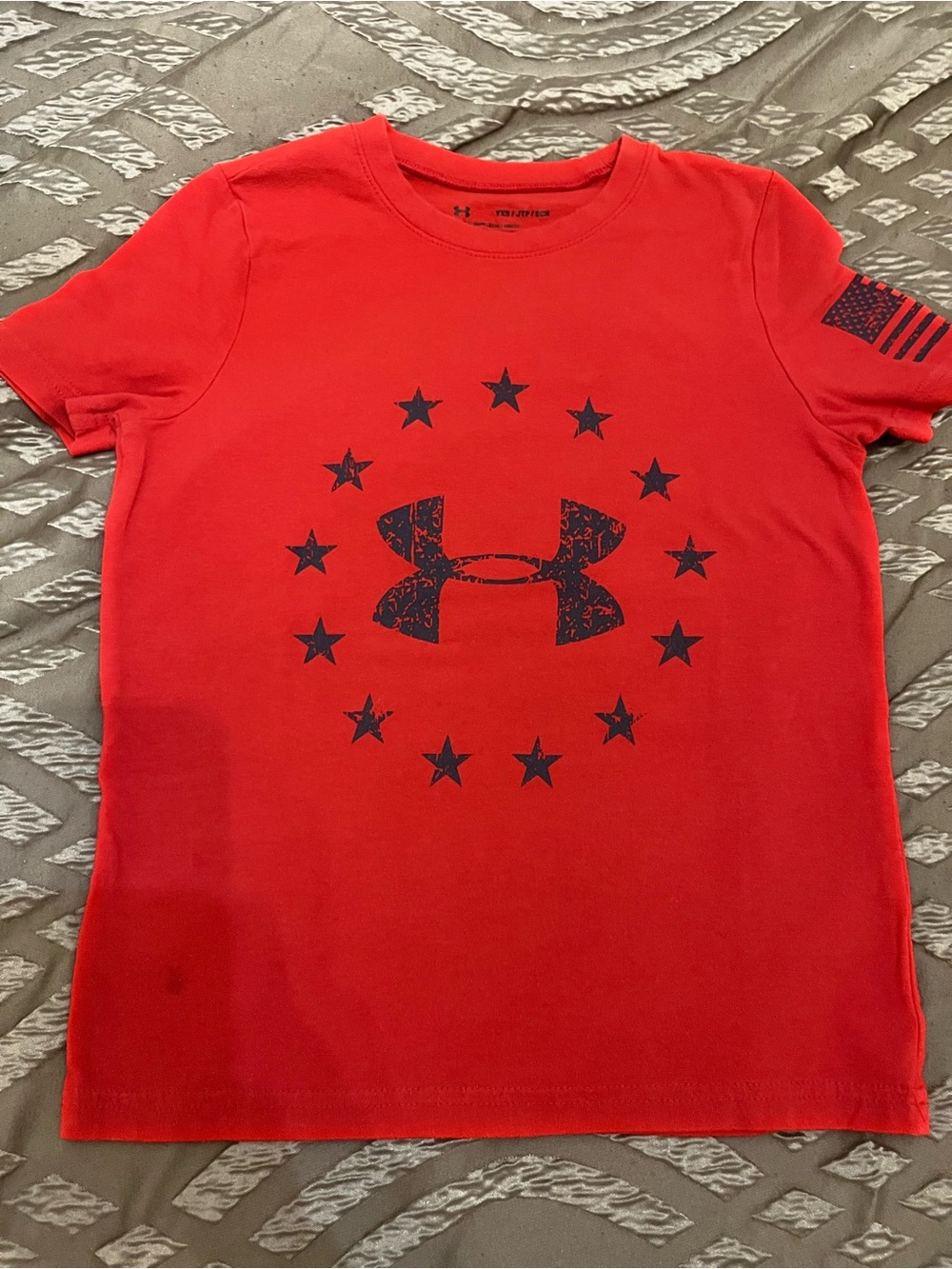 Under Armour Kids Red Logo Graphic Tee size youth XS